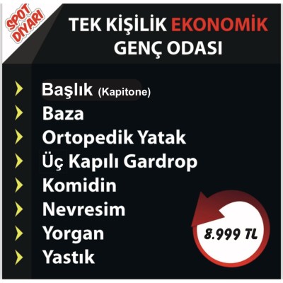 Tek Kişilik Ekonomik Genç Odası