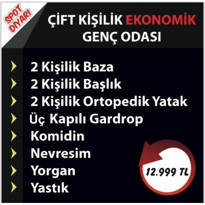 Çift Kişilik Ekonomik Genç Odası