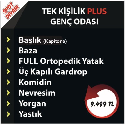 Tek Kişilik Plus Genç Odası